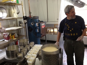 Jonathan cheesemaking